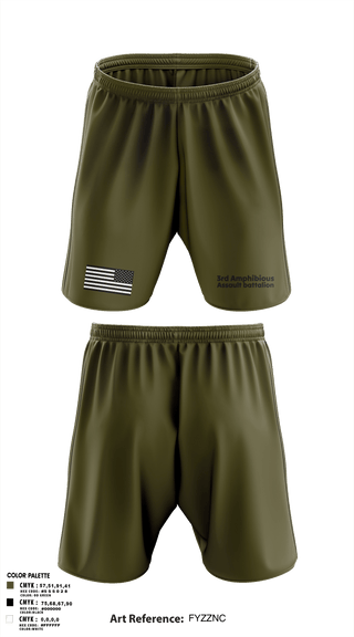 Athletic Shorts With Pockets, 3rd Amphibious Assault battalion, Marines, Teamtime, Team time, sublimation, custom sports apparel, team uniforms, spirit wear, spiritwear, sports uniforms, custom shirts, team store, custom team store, fundraiser sports, apparel fundraiser