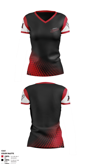 Women's Short Sleeve Vneck Shirt, NEMESISOCS 117th RTI, Softball, Teamtime, Team time, sublimation, custom sports apparel, team uniforms, spirit wear, spiritwear, sports uniforms, custom shirts, team store, custom team store, fundraiser sports, apparel fundraiser