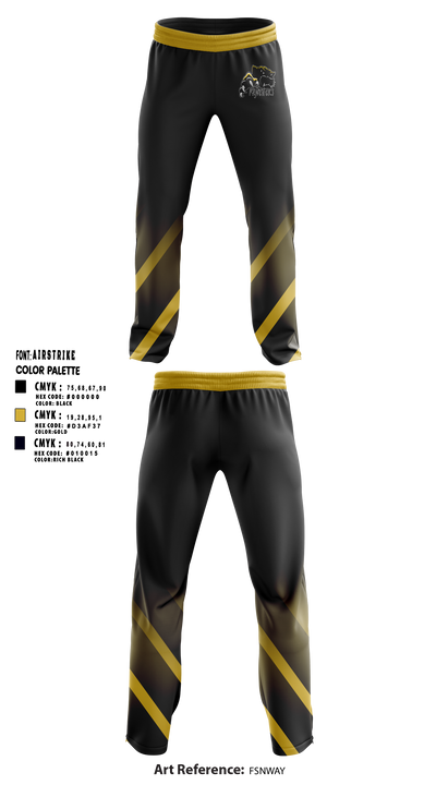 Wright Panthers 54256732 Sweatpants - 1
