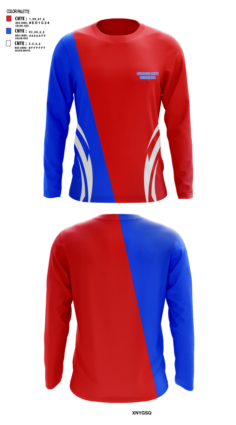 Long Sleeve Performance Shirt, Bulldogs, Men's Basketball, Teamtime, Team time, sublimation, custom sports apparel, team uniforms, spirit wear, spiritwear, sports uniforms, custom shirts, team store, custom team store, fundraiser sports, apparel fundraiser