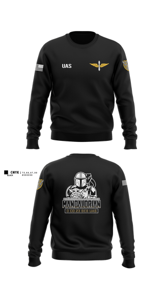 Crew Neck Sweatshirt, 23rd BEB UAS, Army, Teamtime, Team time, sublimation, custom sports apparel, team uniforms, spirit wear, spiritwear, sports uniforms, custom shirts, team store, custom team store, fundraiser sports, apparel fundraiser