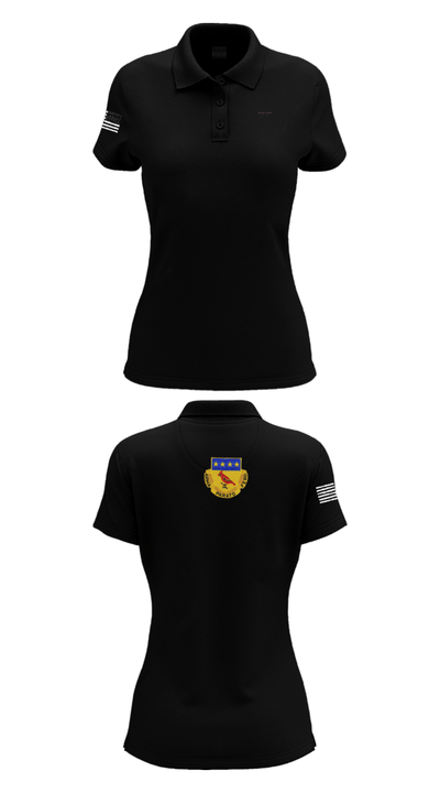 Alpha BTRY 2/138th FA 84014015 Women's Short Sleeve Performance Polo  - 33