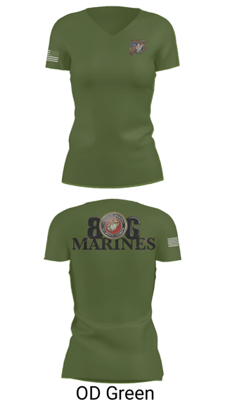 Women's Short Sleeve Vneck Shirt, 806 MarinesBoots and Badges of the South Plains, Fire Department, Teamtime, Team time, sublimation, custom sports apparel, team uniforms, spirit wear, spiritwear, sports uniforms, custom shirts, team store, custom team store, fundraiser sports, apparel fundraiser