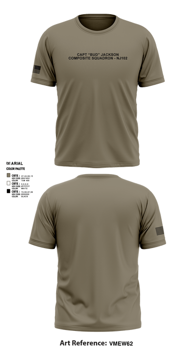 Capt “Bud” Jackson Composite Squadron - NJ102 17980254 Short Sleeve Performance Shirt - 1