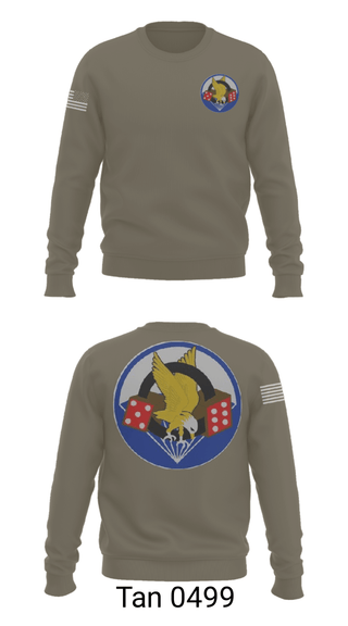 Crew Neck Sweatshirt, 506th PIR, Army, Teamtime, Team time, sublimation, custom sports apparel, team uniforms, spirit wear, spiritwear, sports uniforms, custom shirts, team store, custom team store, fundraiser sports, apparel fundraiser