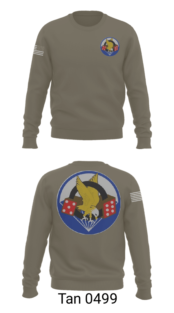 Crew Neck Sweatshirt, 506th PIR, Army, Teamtime, Team time, sublimation, custom sports apparel, team uniforms, spirit wear, spiritwear, sports uniforms, custom shirts, team store, custom team store, fundraiser sports, apparel fundraiser