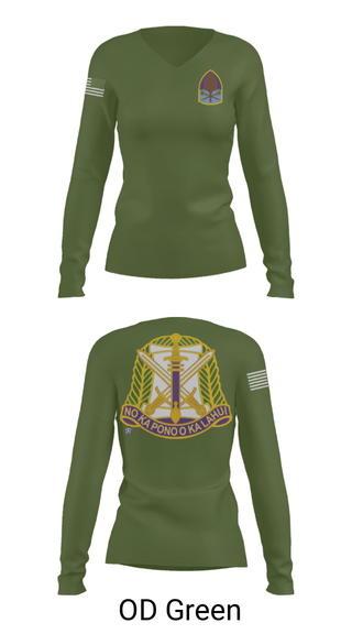 Women's Long Sleeve Vneck Shirt, , Army, Teamtime, Team time, sublimation, custom sports apparel, team uniforms, spirit wear, spiritwear, sports uniforms, custom shirts, team store, custom team store, fundraiser sports, apparel fundraiser