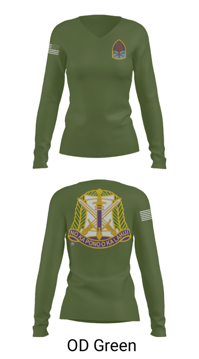 322 civil affairs brigade 15176407 Women's Long Sleeve V-neck Shirt - 57