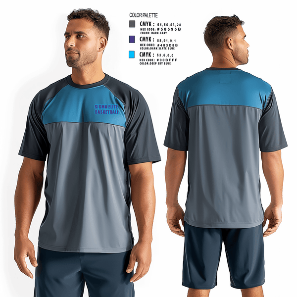 Short Sleeve Performance Shirt, Sigma elite, Men's Basketball, Teamtime, Team time, sublimation, custom sports apparel, team uniforms, spirit wear, spiritwear, sports uniforms, custom shirts, team store, custom team store, fundraiser sports, apparel fundraiser
