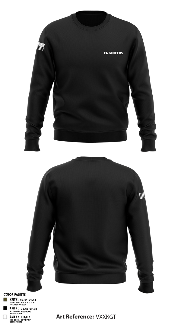 Crew Neck Sweatshirt, Engineers, Marines, Teamtime, Team time, sublimation, custom sports apparel, team uniforms, spirit wear, spiritwear, sports uniforms, custom shirts, team store, custom team store, fundraiser sports, apparel fundraiser