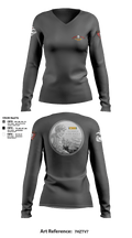 B Co. 3rd Recon Bn Force Reconnaissance3rd Recon Co.3rd Reconnaissance 55773170 Women's Long Sleeve V-neck Shirt - 1