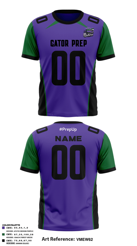 Old School Cotton Feel Shirt, Gator Prep, Football, Teamtime, Team time, sublimation, custom sports apparel, team uniforms, spirit wear, spiritwear, sports uniforms, custom shirts, team store, custom team store, fundraiser sports, apparel fundraiser
