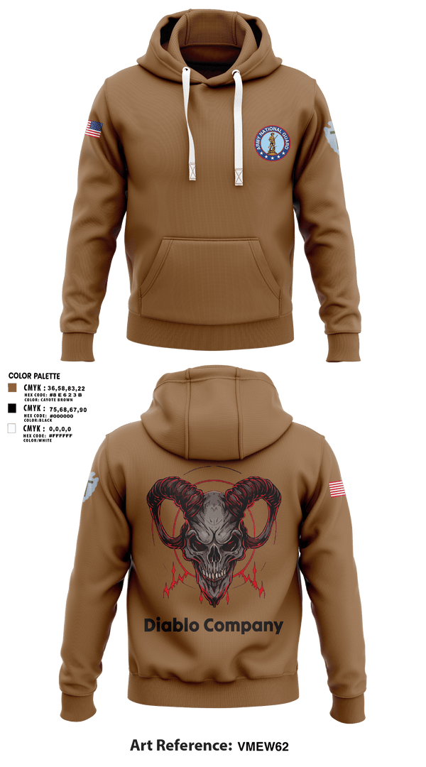 Hoodie, Delta Company 3-144th Infantry, National Guard, Teamtime, Team time, sublimation, custom sports apparel, team uniforms, spirit wear, spiritwear, sports uniforms, custom shirts, team store, custom team store, fundraiser sports, apparel fundraiser