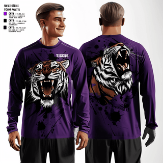 Long Sleeve Performance Shirt, Tigers, Men's Basketball, Teamtime, Team time, sublimation, custom sports apparel, team uniforms, spirit wear, spiritwear, sports uniforms, custom shirts, team store, custom team store, fundraiser sports, apparel fundraiser