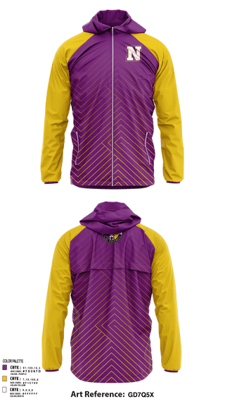 Windbreaker, Norwalk Girls Flag Football, Football, Teamtime, Team time, sublimation, custom sports apparel, team uniforms, spirit wear, spiritwear, sports uniforms, custom shirts, team store, custom team store, fundraiser sports, apparel fundraiser