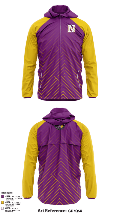 Norwalk Girls Flag Football 63158506 Windbreaker - 1