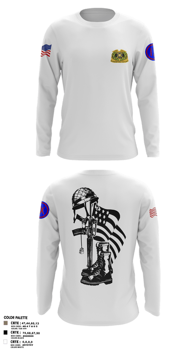 962D QUARTERMASTER COMPANY (MORTUARY AFFAIRS) 48662806 Long Sleeve Performance Shirt - 2