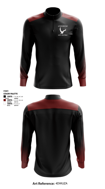 Eagles 30865046 Quarter Zip Jacket - 4