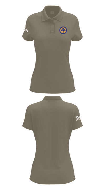 A CO 2-113th 30302510 Women's Short Sleeve Performance Polo  - 75