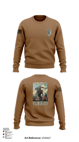 Crew Neck Sweatshirt, 326th SDC, Army, Teamtime, Team time, sublimation, custom sports apparel, team uniforms, spirit wear, spiritwear, sports uniforms, custom shirts, team store, custom team store, fundraiser sports, apparel fundraiser