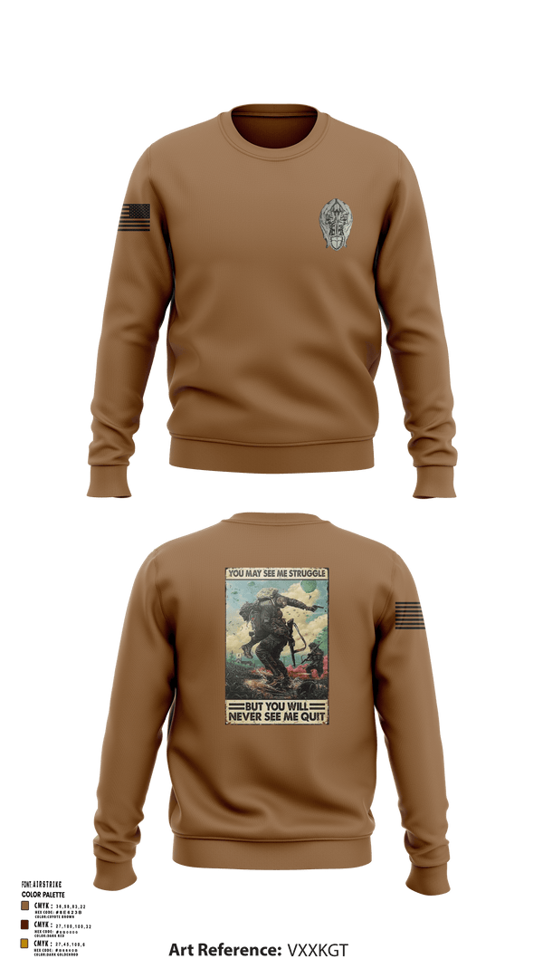 Crew Neck Sweatshirt, 326th SDC, Army, Teamtime, Team time, sublimation, custom sports apparel, team uniforms, spirit wear, spiritwear, sports uniforms, custom shirts, team store, custom team store, fundraiser sports, apparel fundraiser