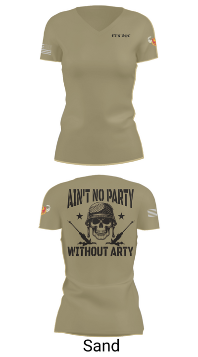 1-320th FA, Fox Battery 2295294 Women's Short Sleeve V-neck Shirt - 88