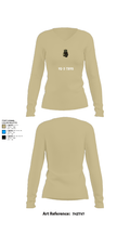 VQ-3 DET TRVS 52792969 Women's Long Sleeve V-neck Shirt - 78