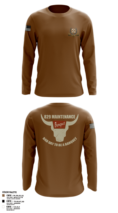 829 maintenance 40042048 Long Sleeve Performance Shirt - 1