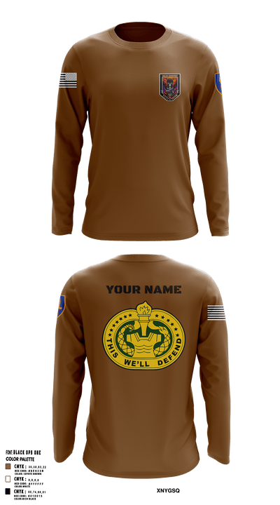 Delta Co, 2-13th AVN REGT_CADRE 68072137 Long Sleeve Performance Shirt - 8