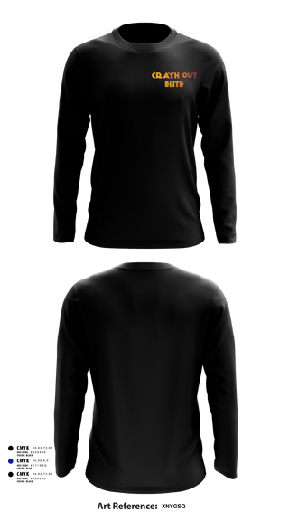 Long Sleeve Performance Shirt, Crash out elite, Men's Basketball, Teamtime, Team time, sublimation, custom sports apparel, team uniforms, spirit wear, spiritwear, sports uniforms, custom shirts, team store, custom team store, fundraiser sports, apparel fundraiser