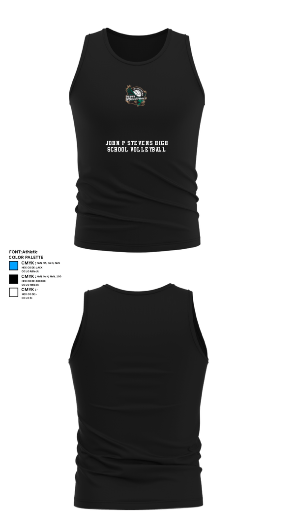 Tank Top, John P Stevens High School Volleyball, Women's Volleyball, Teamtime, Team time, sublimation, custom sports apparel, team uniforms, spirit wear, spiritwear, sports uniforms, custom shirts, team store, custom team store, fundraiser sports, apparel fundraiser