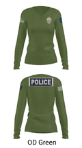 Miami Police Department 88232990 Women's Long Sleeve V-neck Shirt - 54