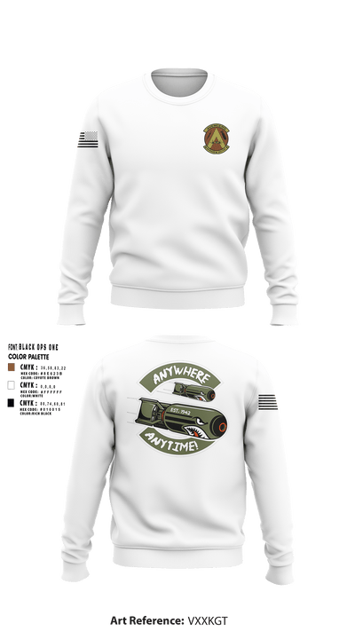 340th Flying Training Group 94922399 Crew Neck Sweatshirt - 3
