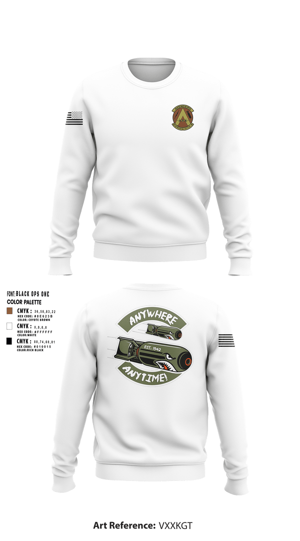 Crew Neck Sweatshirt, 340th Flying Training Group, Air Force, Teamtime, Team time, sublimation, custom sports apparel, team uniforms, spirit wear, spiritwear, sports uniforms, custom shirts, team store, custom team store, fundraiser sports, apparel fundraiser