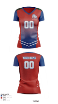 Tougaloo College Volleyball 94126568 Women's Short Sleeve V-neck Shirt - 42