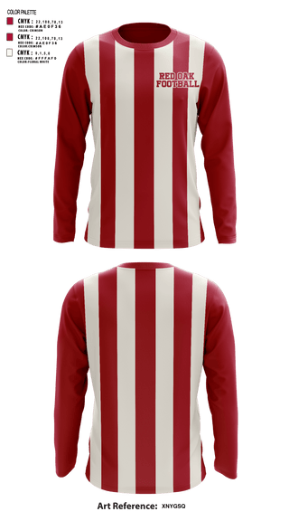 Long Sleeve Performance Shirt, Red oak, Football, Teamtime, Team time, sublimation, custom sports apparel, team uniforms, spirit wear, spiritwear, sports uniforms, custom shirts, team store, custom team store, fundraiser sports, apparel fundraiser