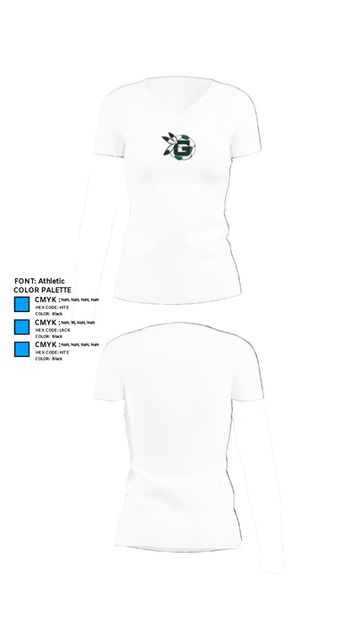Guilford High School Soccer 55018411 Women's Short Sleeve V-neck Shirt - 18