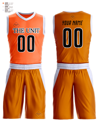 Basketball Uniform, The Unit, Men's Basketball, Teamtime, Team time, sublimation, custom sports apparel, team uniforms, spirit wear, spiritwear, sports uniforms, custom shirts, team store, custom team store, fundraiser sports, apparel fundraiser