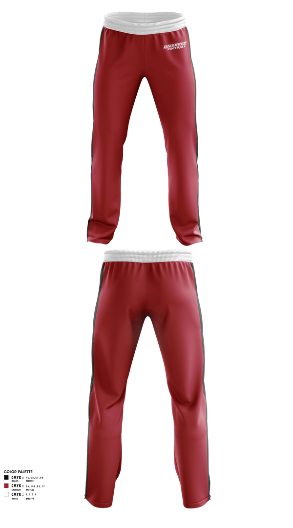 Sweatpants, Daleboyz, Football, Teamtime, Team time, sublimation, custom sports apparel, team uniforms, spirit wear, spiritwear, sports uniforms, custom shirts, team store, custom team store, fundraiser sports, apparel fundraiser