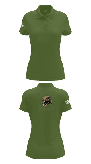 Women's Short Sleeve Performance Polo, Delta company 114, Army, Teamtime, Team time, sublimation, custom sports apparel, team uniforms, spirit wear, spiritwear, sports uniforms, custom shirts, team store, custom team store, fundraiser sports, apparel fundraiser