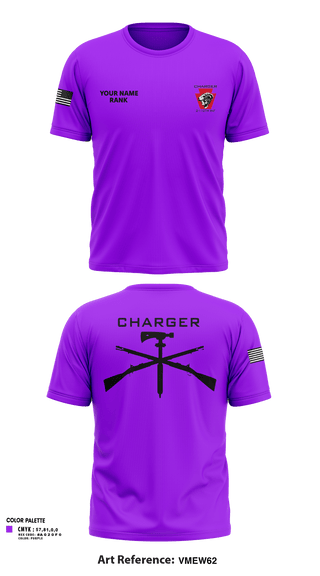Short Sleeve Performance Shirt, Charger Co. / 2-112th Infantry Battalion, National Guard, Teamtime, Team time, sublimation, custom sports apparel, team uniforms, spirit wear, spiritwear, sports uniforms, custom shirts, team store, custom team store, fundraiser sports, apparel fundraiser