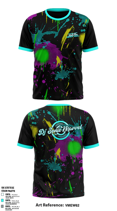 DJ Sonic MarvelDJ Sonic Marvel 49392469 Short Sleeve Performance Shirt - 10