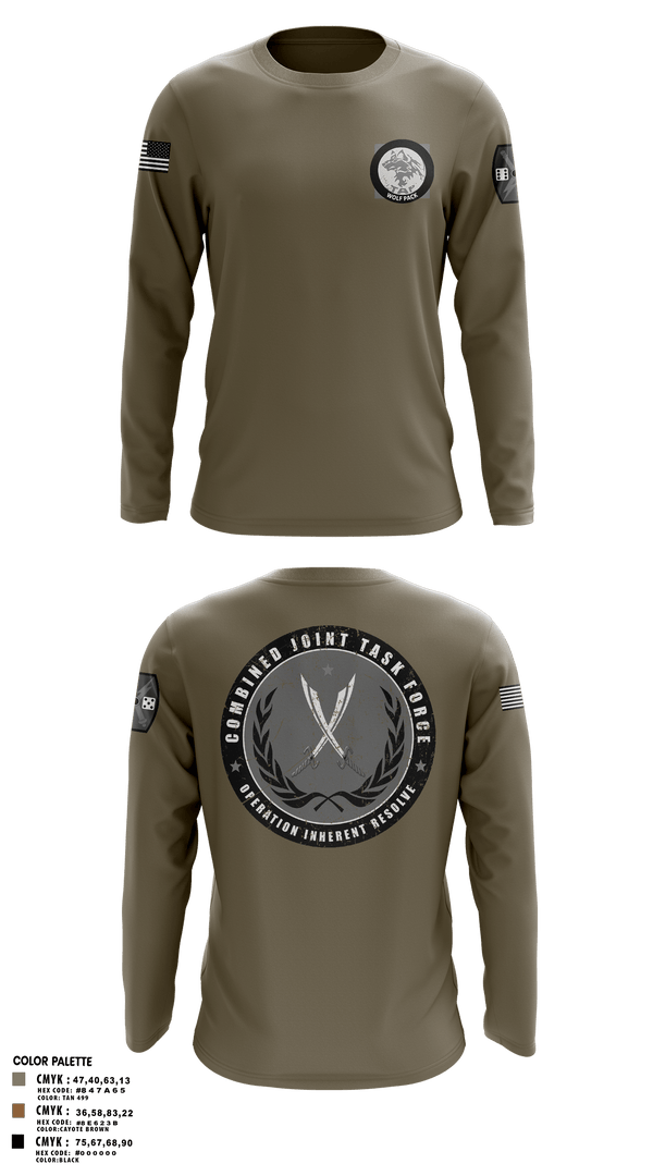 Long Sleeve Performance Polo, 65th FAB, Army, Teamtime, Team time, sublimation, custom sports apparel, team uniforms, spirit wear, spiritwear, sports uniforms, custom shirts, team store, custom team store, fundraiser sports, apparel fundraiser