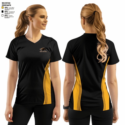 Manila Middle School Volleyball 11033273 Women's Short Sleeve V-neck Shirt - 4