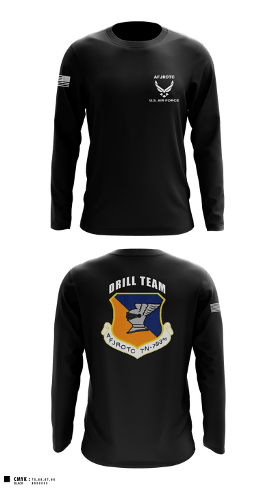 WBHS AFJROTC 46215478 Long Sleeve Performance Shirt - 4