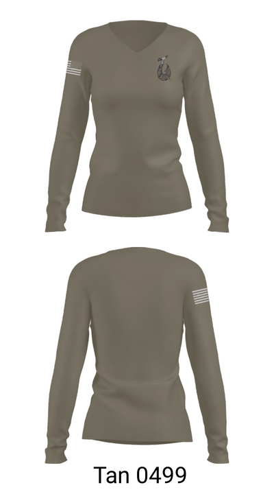 Ortiz 96148832 Women's Long Sleeve V-neck Shirt - 77