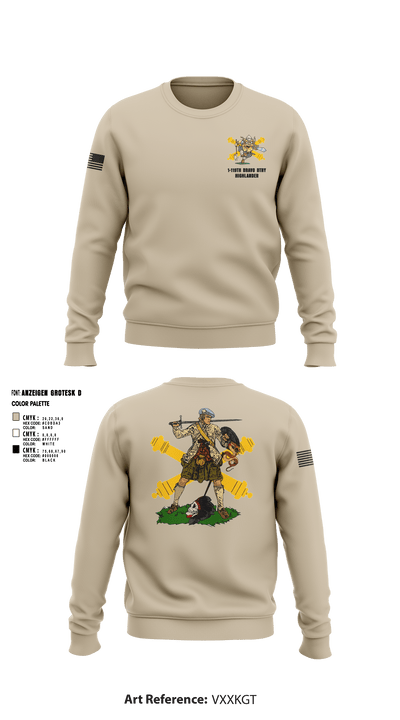 Bravo 1-119th FA 38934008 Crew Neck Sweatshirt - 4