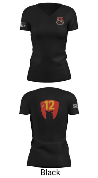 Women's Short Sleeve Vneck Shirt, CLB 12, Marines, Teamtime, Team time, sublimation, custom sports apparel, team uniforms, spirit wear, spiritwear, sports uniforms, custom shirts, team store, custom team store, fundraiser sports, apparel fundraiser