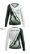 Central Dauphin High School 44934888 Women's Long Sleeve V-neck Shirt - 3
