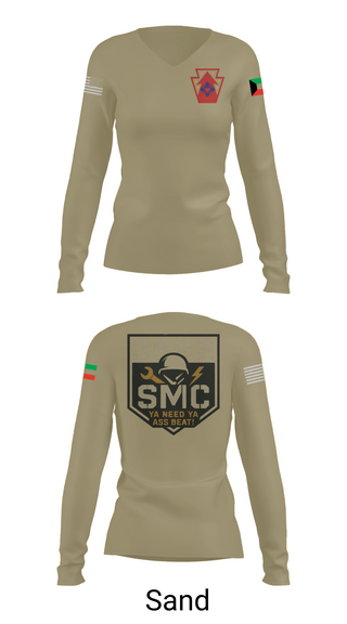 Women's Long Sleeve Vneck Shirt, 3622 SMC, , Teamtime, Team time, sublimation, custom sports apparel, team uniforms, spirit wear, spiritwear, sports uniforms, custom shirts, team store, custom team store, fundraiser sports, apparel fundraiser